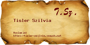 Tisler Szilvia névjegykártya